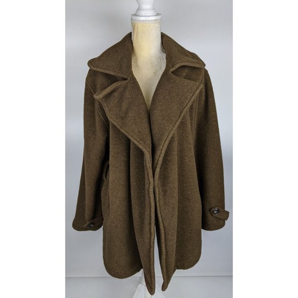 Fjall Mens Brown Overcoat Size Medium Heavy Jacket - Picture 1 of 8